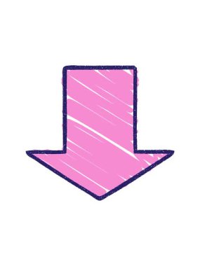 Yön Oku Tebeşir Çiziminin hareketli animasyonu