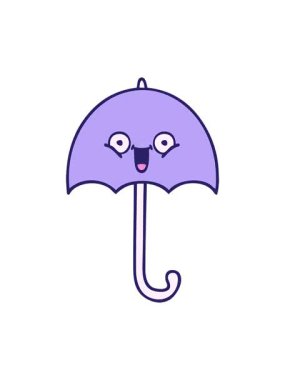 Şemsiye tasarımının titreyen hareketli animasyonu