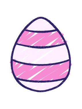 Paskalya Yumurta Tebeşiri Çiziminin hareketli animasyonu