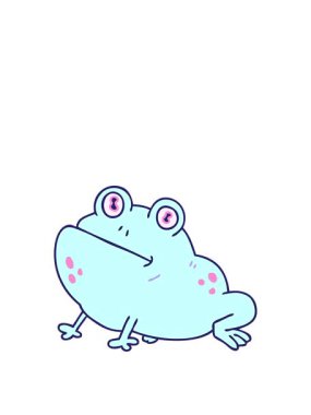 Elle çizilen tuhaf kurbağanın animasyonunu büyütüyorum.