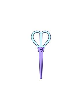 El çizilmiş tuhaf çizgi film makaslarının bölünme etkisi