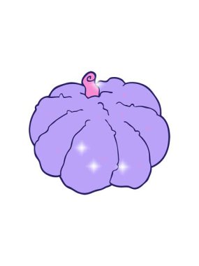 Bir karikatür balkabağının ışıltı etkisi