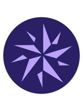 Bir yıldızın ikonik dövme çiziminin ışık efekti animasyonu