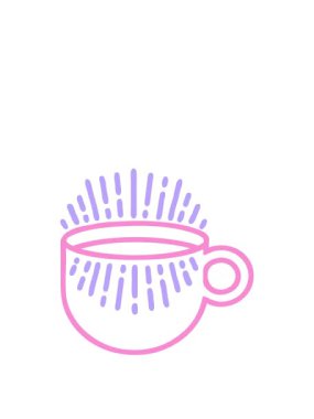 Dövmenin animasyonunu siyah çizgili kahve ikonu tarzıyla genişletiyor.