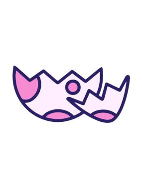 Çatlamış Paskalya yumurtasının titreşimli hareketi