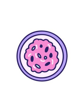 Brezilya geleneksel pirinç yemeğinin limonlu karikatürünün satış animasyonu