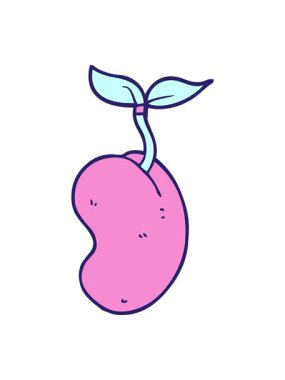 Karikatür filizlenen tohumun basınçlı animasyonu