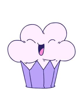 Garip mutlu pastanın titreyen hareketli animasyonu