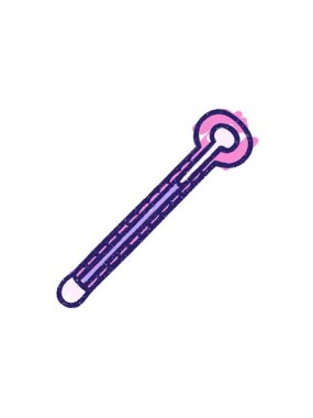 Termometre Tebeşir Çiziminin hareketli animasyonu