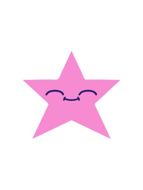 Bir altın yıldızın retro çizgi filminin hareketli animasyonu