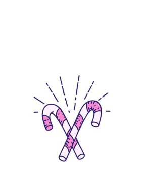 Baston şekerlerin zıplama hareketi