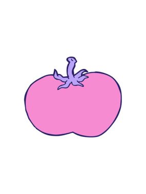 Karikatür domatesinin hareketli animasyonu