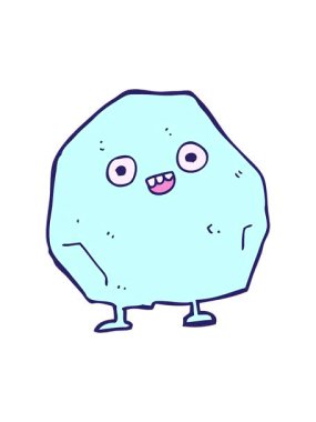 bir kayanın basınçlı canlandırması