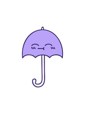 şemsiye tasarımının dönen hareket animasyonu