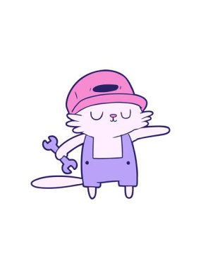 Çizgi film yapımcısının hareketli animasyonu