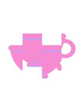 Kahve fincanının bölünen hareket animasyonu