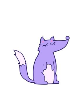 Bir kurdun yanıp sönen radyal çizgileri.