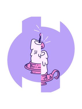 Dövme stili ürkütücü erime mumunun bölünen hareketli animasyonu