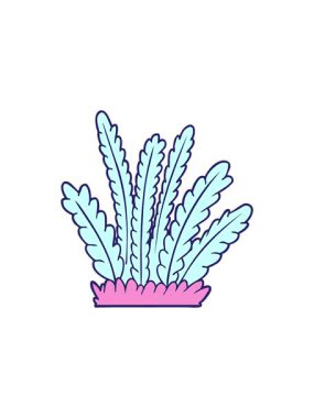 Çizgi film bitkilerinin yıldız patlaması etkisi animasyonu