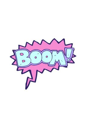 serbest konuşma baloncuğu çizgi film patlama sembolünün hareketli animasyonu