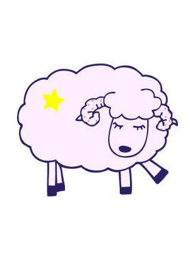 Parıldayan yıldızlar çizgi film animasyonunu etkiler şirin koyunlar