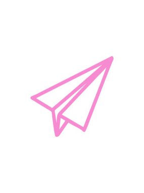 Kağıt uçak sembolü simgesinin satış flaş animasyonu