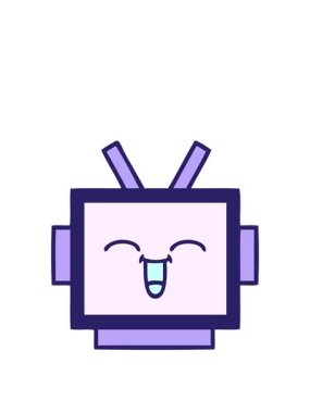 Bir robot kafasının animasyonunu büyütüyor.