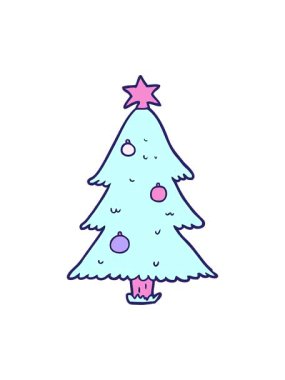 Noel ağacının canlandırma efektini piksel hale getir