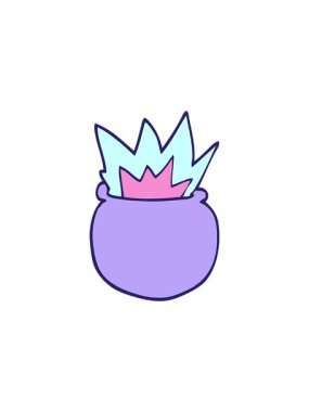 karikatür karikatür hareketli kazanın radyoaktif parlayan animasyonu