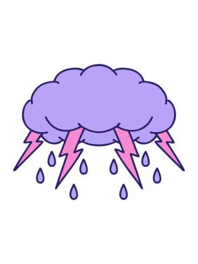 Dövmenin animasyonunu geleneksel fırtına bulutu tarzında bob ve duraklat