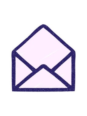 Boş Zarf Tebeşiri Çiziminin hareketli canlandırması