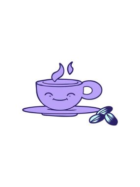 Çizgi film espresso fincanının hareketli animasyonu