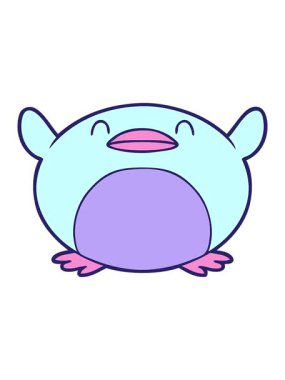 Çizgi film pengueninin hareketlerini salla ve durdur