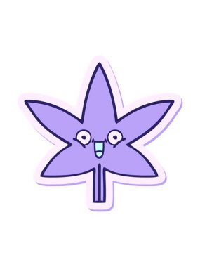 marihuana yaprağının hareketli animasyonu