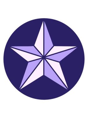 bir yıldız illüstrasyonunun ikonik dövme görüntüsünün canlandırmasını bob ve duraklat