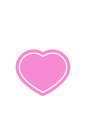 kalp sembolü grafik simgesinin zıplama hareketi canlandırması