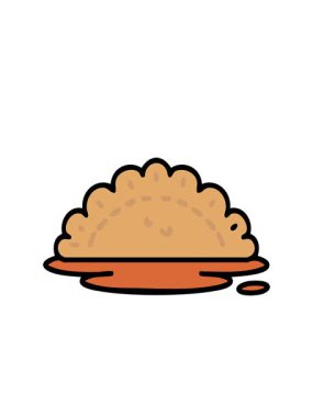 Yanıp sönen radyal çizgiler geleneksel Japon hamur işi atıştırmalıklarının animasyonu