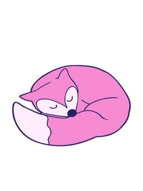 Uyuyan tilkinin hareketli animasyonu