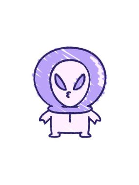 Tatlı Uzaylı Tebeşiri Çiziminin bölünme etkisi