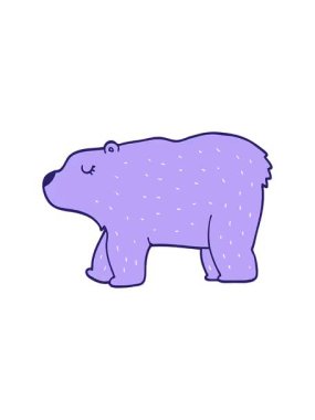 karikatür oyuncak ayısının pixelize efekti