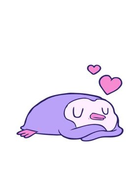 aşk dolu karikatür penguenlerinin hareketli animasyonları