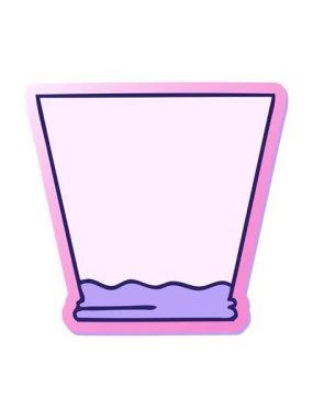 Garip bir el çizilmiş viski bardağının yapıştırmasını salla ve duraklat