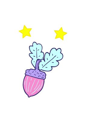 dönen yıldızlar çizgi film meşe palamudunun animasyonu