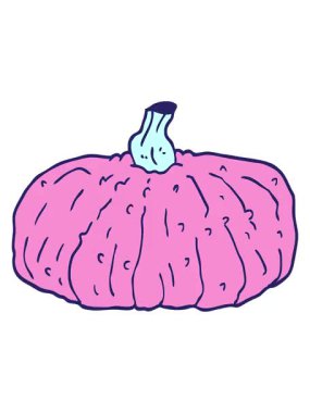 Çizgi film karalama balkabağının canlandırma efektini göster