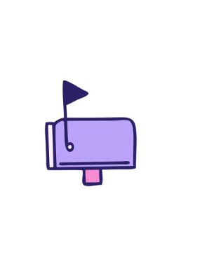 Bir posta kutusunun yatay titreşimli canlandırması