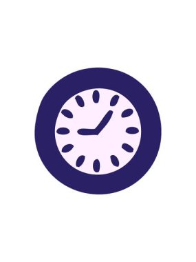 Güzel bir duvar saatinin karikatürünün satış animasyonu