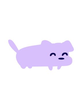 Küçük köpeğin neon ışık efekti animasyonu