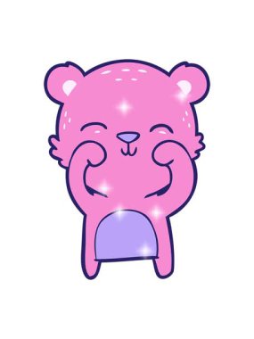 Mutlu ayı çizgi filminin ışıltı etkisi