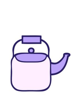 Tatlı bir çaydanlık çizgi filminin animasyonunu sergiliyorum.