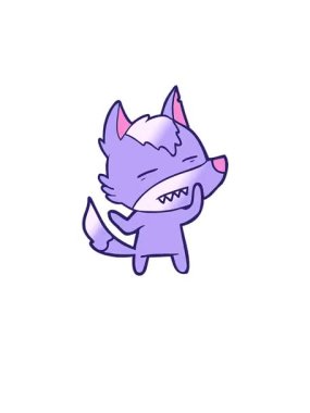 Dişlerini gösteren bir kurdun canlanması.